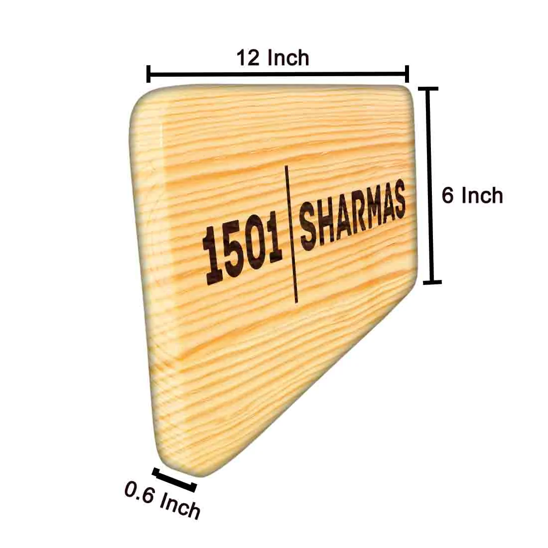 Wooden Nameplate for Home Bungalow Personalized Door Sign - Image 6