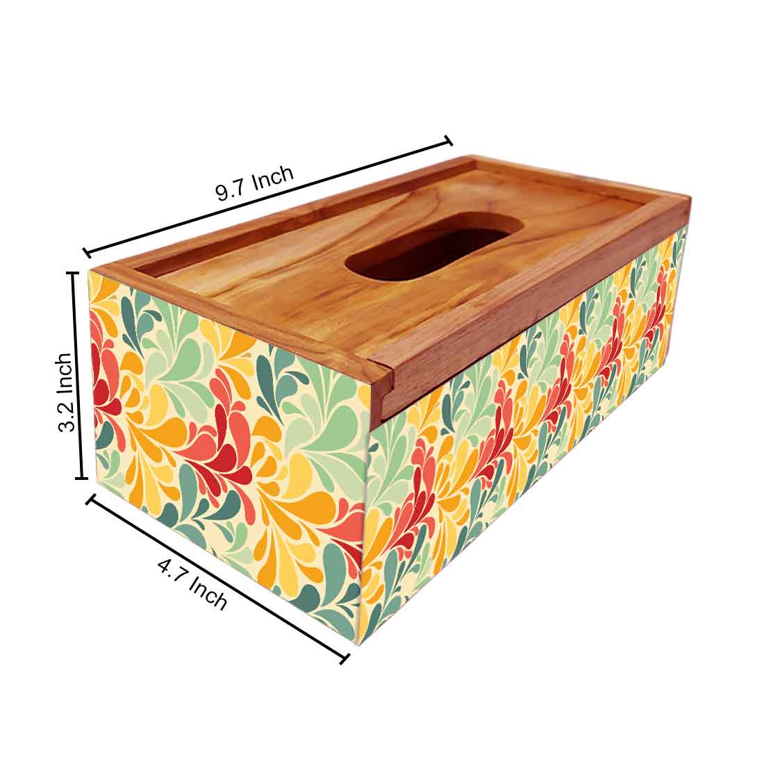Designer Wooden Tissue Box Holder for Car Office - Image 5