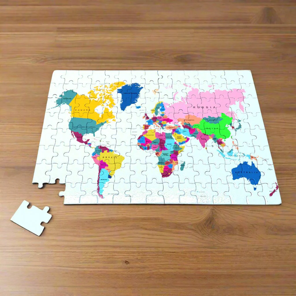 World Map Puzzle for Kids - World Puzzles with Continents - Childrens Jigsaw Geography Puzzles - Image 3